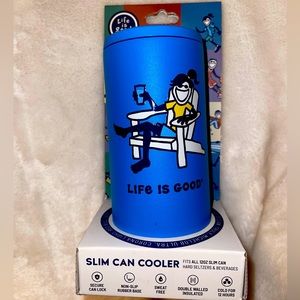 LIFE IS GOOD Slim Can Cooler